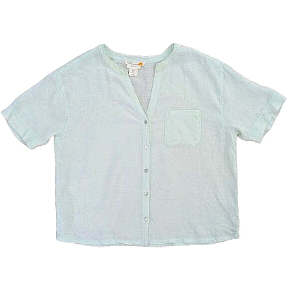 C&C California V-neck Linen Shirt
